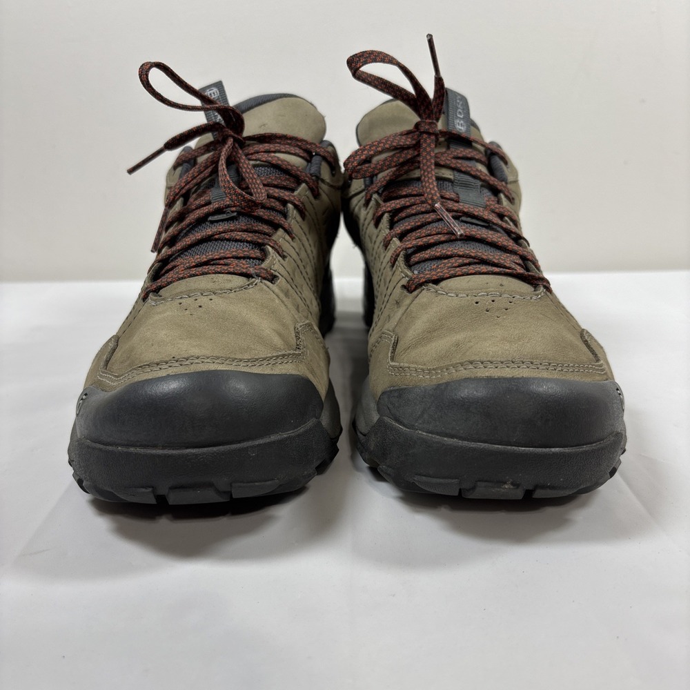 Oboz Sypes Mens 9.5 Low Top Brown Leather B-Dry Trail Hiking Shoes Waterproof - Picture 2 of 12
